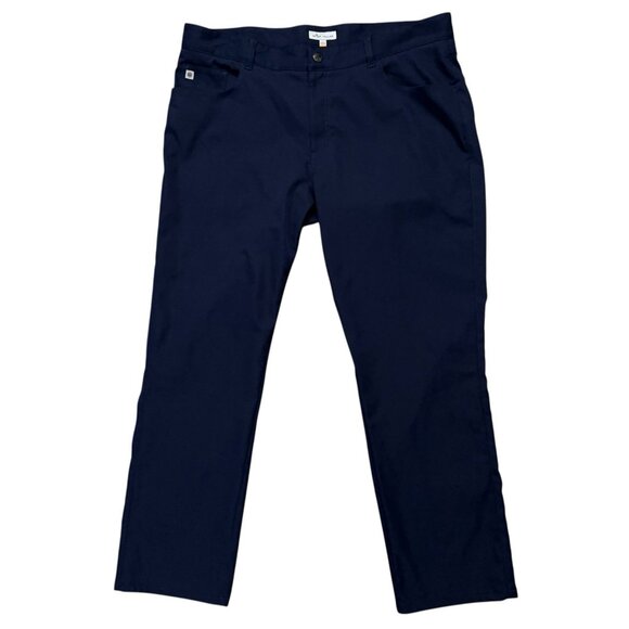 Peter Millar Pants Mens 38x32 (Fits 38x29) eb66 Performance 5-Pockets Golf Blue - Picture 1 of 7